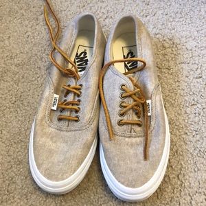 Brand New Leather Lace Up Vans